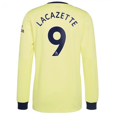 Billiga Fotbollströjor Arsenal Alexandre Lacazette 9 Borta tröja 2021/22 Långärmad